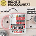 Flötist Geschenk Tasse Lustiger Spruch Erheben Sie Sich Der Flötist Betritt den Raum Rosa Trendation