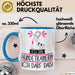Geschenk für Hundetrainerin Tasse Lustige Geschenkidee Geburtstag Ich Bin Hundetrainerin Ich Darf Das Blau Trendation