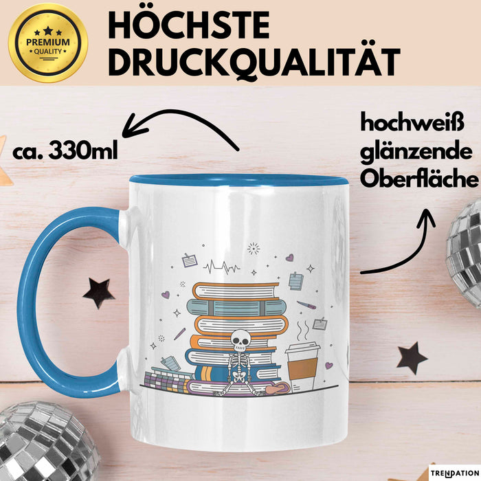 Medizinstudent Tasse Geschenk Lustige Geschenkidee Spruch Für Zukünftige Ärzte Blau Trendation