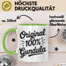 Gundula Tasse Geschenk Original 100% Gundula Geschenkidee Geburtstag Grün Trendation