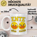 Quietscheente Tier Tasse Geschenk Lustige Geschenkidee Spruch Ente Süss Sauer Weiß Trendation