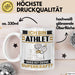 Athlet Tasse Geschenk für Athlet Geburtstag Lustiger Spruch Kaffee-Becher Was Ist Deine Superkraft Weiß Trendation