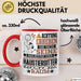 Haustiersitter Geschenk Tasse Lustiger Spruch Erheben Sie Sich Der Haustiersitter Betritt den Raum Rot Trendation