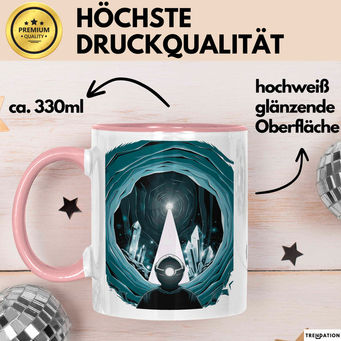 Höhlenforscher Tasse Geschenk Lustige Geschenkidee Spruch Für Höhlen Entdecker Rosa Trendation