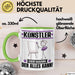 Künstler Tasse Geschenk für Künstler Der Mann Der Alles Kann Geschenkidee zum Geburtstag Grün Trendation