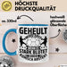 Handball Geschenk Tasse Geschenkidee Handball-Spieler Handballspielerin Mädchen Jungs Kaffee-Becher Geheult Wird Erst Wenn Es Stark Blau Trendation