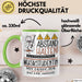 Musikstudentin Tasse Geschenk Lustig Abstand Halten Hochleistungs-Musikstudentin Mit Drang Zur Perfektion Bei Der Arbeit Grün Trendation