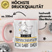 Geschenk für Tierphysiotherapeutin Tasse Lustige Geschenkidee Geburtstag Ich Bin Tierphysiotherapeutin Ich Darf Das Rosa Trendation