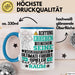 Ultimate-Frisbee-Spieler Geschenk Tasse Lustiger Spruch Erheben Sie Sich Der Ultimate-Frisbee-Spieler Betritt den Raum Blau Trendation