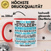 Schwiegervater Geschenk Von Schwiegersohn Geschenkidee Tasse Spruch Becher Rot Trendation