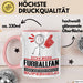 Fußballfan Geschenk Tasse Ich Bin Fußballfan Aber Sag Doch Einfach Superheld Lustige Geschenkdiee für Fußballfan Kaffee-Becher Rosa Trendation