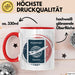 Weltenbummler Tasse Geschenkidee für Reisesüchtige Rot Trendation