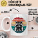Waschbär Tierliebhaber Tasse Geschenk Lustige Geschenkidee Spruch Weiß Trendation