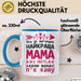 Mama Чашка Geschenk Найкраща Мама Коли Пє Каву Подарунок Ukrainisch Kaffee Blau Trendation
