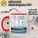 Moderator Geschenk Tasse Ich Bin Moderator Aber Sag Doch Einfach Superheld Lustige Geschenkdiee für Moderator Kaffee-Becher Rot Trendation