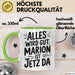 Marion Tasse Geschenk Alles Ist Gut Marion Ist Jetz Da Geschenkidee Becher mit Name Grün Trendation