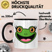 Frosch Tier Tasse Geschenk Lustige Geschenkidee Spruch Schwarz Trendation