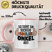 Onkel Nichte Neffe Tasse Geschenk Lustige Geschenkidee Spruch So Sieht Ein Richtig Cooler Onkel Aus Rosa Trendation