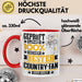 Country-Fan Geschenk Lustiger Spruch für Country-Fan Geschenkidee Bester Country-Fan Der Welt Rot Trendation