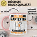 Raptexter Tasse Geschenk für Raptexter Geburtstag Lustiger Spruch Kaffee-Becher Was Ist Deine Superkraft Rosa Trendation