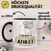 Athlet Geschenk Tasse So Gut Kann Nur Ein Athlet Aussehen Geschenkidee Kaffee-Becher Schwarz Trendation
