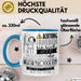Musikbloggerin Tasse Geschenk Lustiger Spruch Bitte Erheben Sie Sich Seine Majestät Die Musikbloggerin Betritt Den Raum Blau Trendation