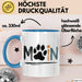 Hund Tierliebhaber Tasse Geschenk Lustige Geschenkidee Spruch Moin Blau Trendation
