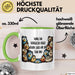 Büroarbeit Kollege Tasse Geschenk Lustige Geschenkidee Spruch Danke Ihr Verrückten Vogel Schon Dass Wir Ein Team Sind Grün Trendation