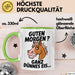 Pferde Tierliebhaber Tasse Geschenk Lustige Geschenkidee Spruch Guten Morgen? Ganz Dünnes Eis Grün Trendation