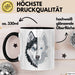 Wolf Tasse Geschenk Wolf für Wildtierfreunde Trendation