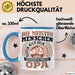Opa Tasse Geschenk Die Meisten Menschen Nennen Mich Beim Namen Grossvater Geschenkidee Becher Blau Trendation