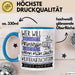 Wildtieraufzüchterin Tasse Geschenk Spruch Wer Will Schon Prinzessin Sein Wenn Man Auch Wildtieraufzüchterin Sein Kann Blau Trendation