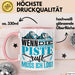 Ski Tasse Geschenk Grafik Wenn Die Piste Ruft Muss Ich Los Becher Rosa Trendation