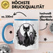 Goth Fan Tasse Geschenkidee für Freunde düsterer Ästhetik Blau Trendation