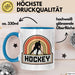 Hockeyspieler Spiel Sport Tasse Geschenk Lustige Geschenkidee Spruch Blau Trendation