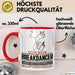 Breakdancer Geschenk Tasse Ich Bin Breakdancer Aber Sag Doch Einfach Superheld Lustige Geschenkdiee für Breakdancer Kaffee-Becher Rot Trendation
