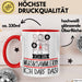 Geschenk für Musiksammlerin Tasse Lustige Geschenkidee Geburtstag Ich Bin Musiksammlerin Ich Darf Das Rot Trendation