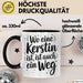Kerstin Tasse Geschenk Wo Eine Kerstin Ist Ist Auch Ein Weg Geschenkidee Becher mit Name Schwarz Trendation