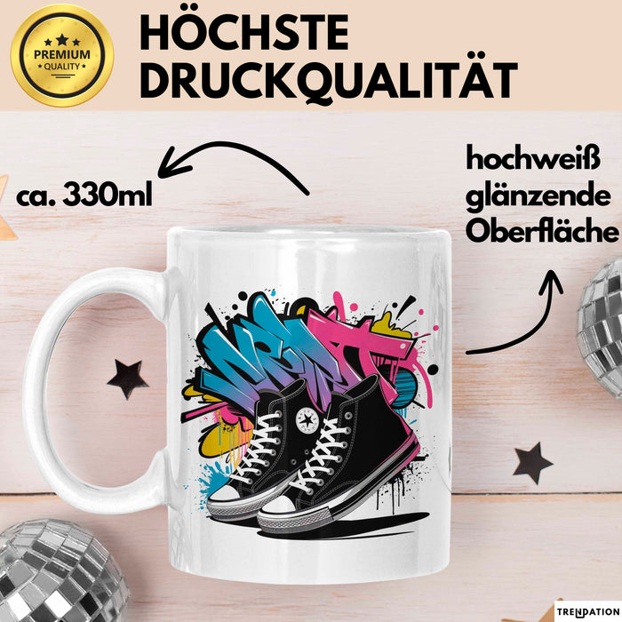 Streetwear Fan Tasse Geschenkidee für Stil Experte Weiß Trendation