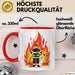 Feuerwehrmann Tasse Geschenk Lustige Geschenkidee Spruch Für Feuer Helden Rot Trendation
