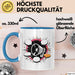 Extrovertierter Tasse Geschenk Lustige Geschenkidee Spruch Für Soziale Schmetterlinge Blau Trendation