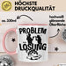 Auto Liebhaber Tasse Geschenk für Driften Männer Geschenkidee Problem und Lösung Drifter Rosa Trendation