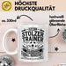 Fußballtrainer Tasse Geschenk Lustige Geschenkidee Spruch Stolzer Trainer Weiß Trendation