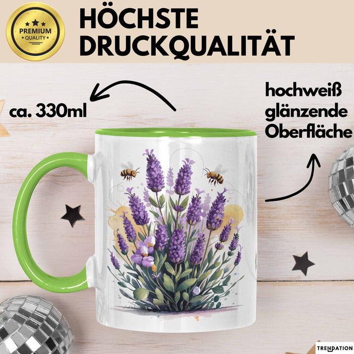 Gärtner Tasse Geschenkidee für Pflanzenliebhaber Spruch Grün Trendation