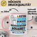 Aquarist Geschenk Tasse Lustiger Spruch Erheben Sie Sich Der Aquarist Betritt den Raum Rosa Trendation