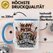 Heavy Metal Tasse Geschenkidee Gottes Entschuldigung Blau Trendation