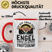 Fallschirmspringer Tasse Geschenk Ich Bin Zwar Kein Engel Aber Fliegen Kann Ich Trotzdem Geschenkidee Becher Rot Trendation