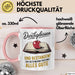 Schüler Abschluss Tasse Geschenk Lustige Geschenkidee Spruch Durchgebissen Und Bestanden Rosa Trendation