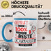 Beste Journalistin Der Welt Tasse Geschenk für Eine Journalistin Geprüft Und Sicher Geschenkidee Geburtstag Weihnachten Blau Trendation