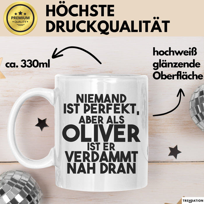Oliver Tasse Niemand Ist Perfekt, Aber Als Oliver Ist Er Verdammt Nah Dran Weiß Trendation